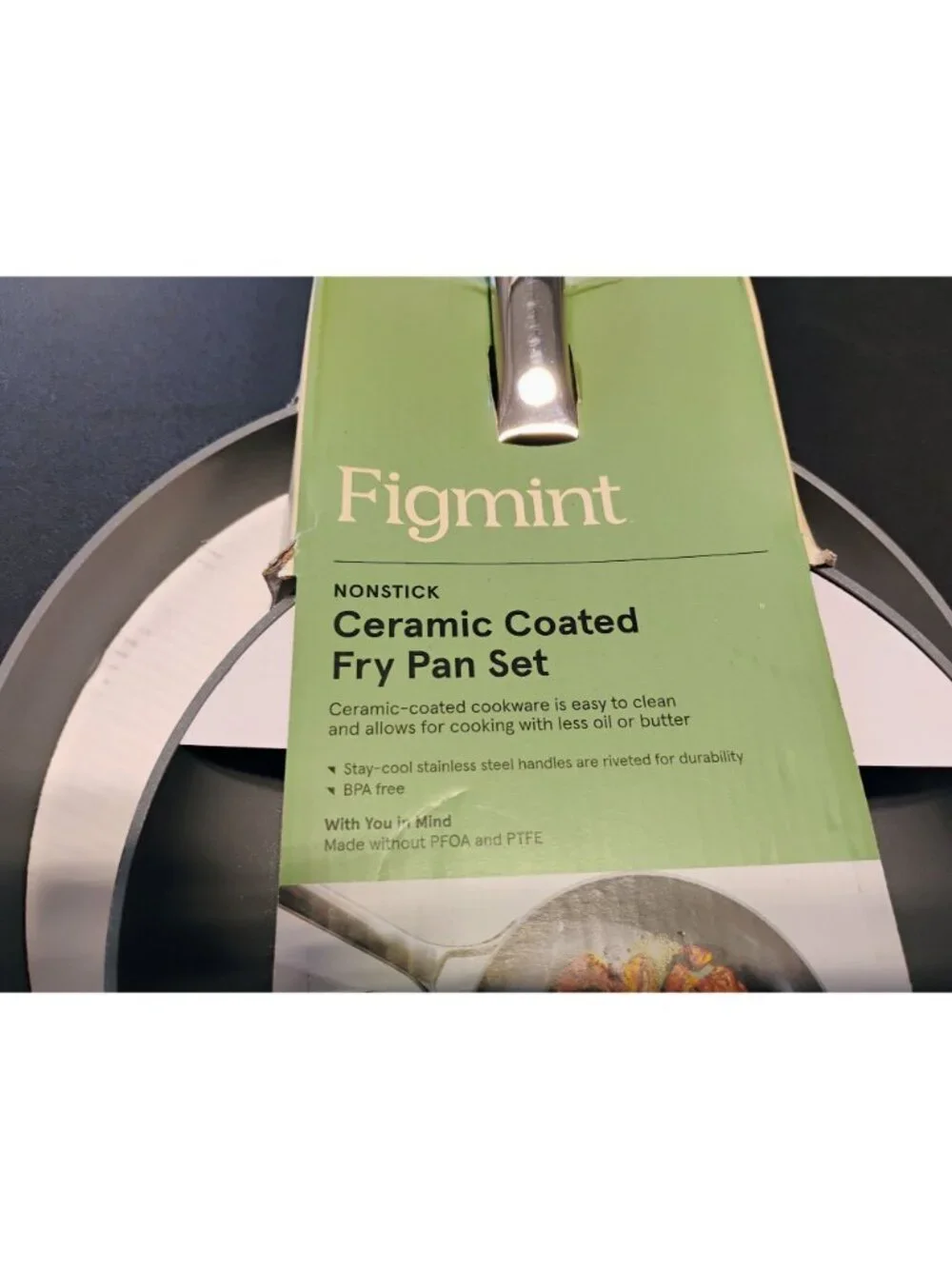 Figmint Nonstick Ceramic Coated Fry Pan Set 8